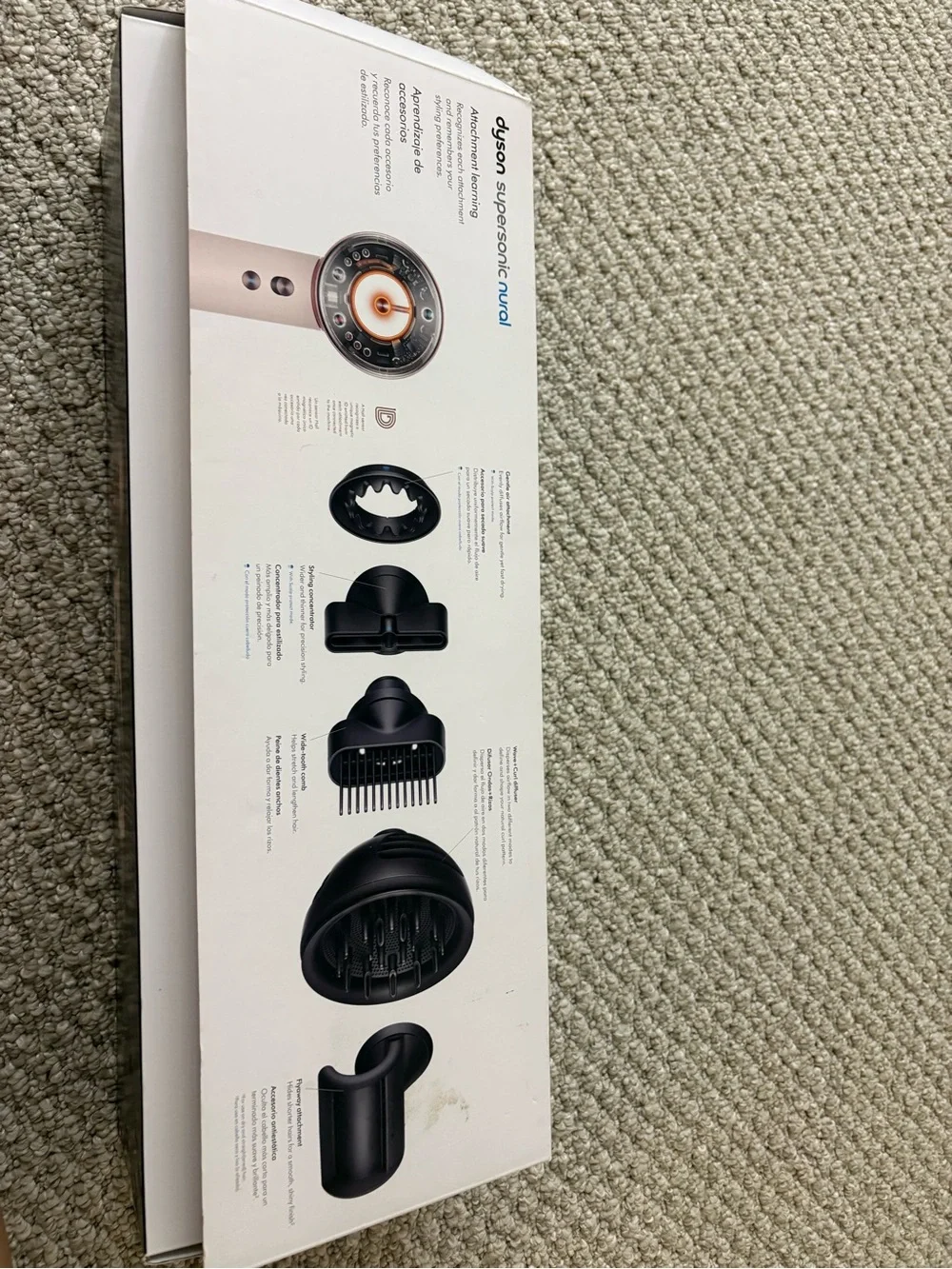 Dyson Supersonic nural in Black and Rose Gold Accents